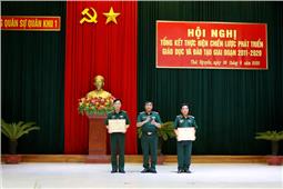 Quân khu tổng kết 10 năm chiến lược phát triển giáo dục và đào tạo